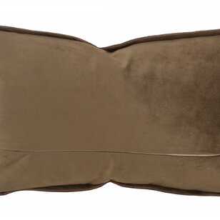Embossed Brown Kussenhoes | 30x50 cm | PU Leder