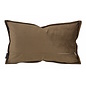 Embossed Brown Kussenhoes | 30x50 cm | PU Leder