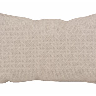 Embossed Beige Kussenhoes | 30x50 cm | PU Leder
