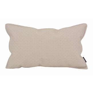 NOVÉE Embossed Beige Kissenbezug | 30x50 cm | PU - Leder