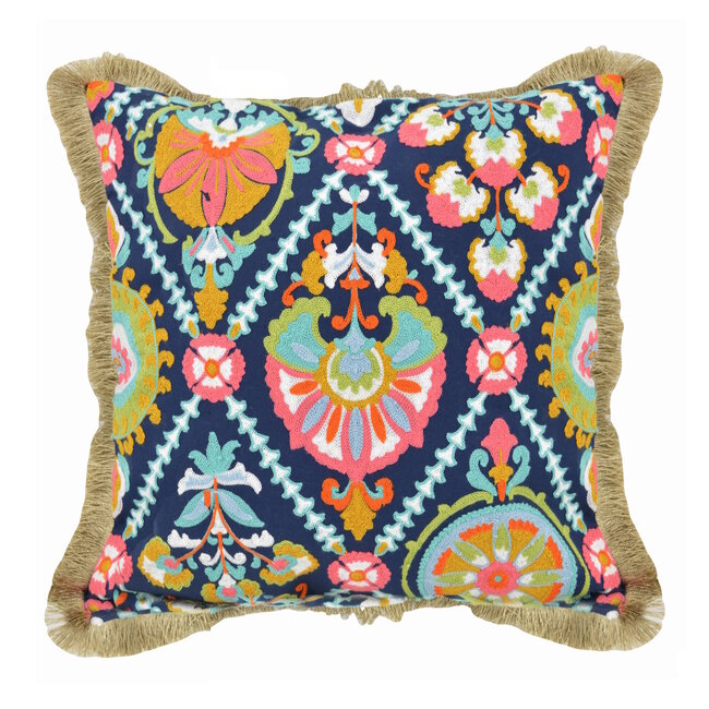 Sierkussen Colorful Boho | 45 x 45 cm | Katoen/Linnen