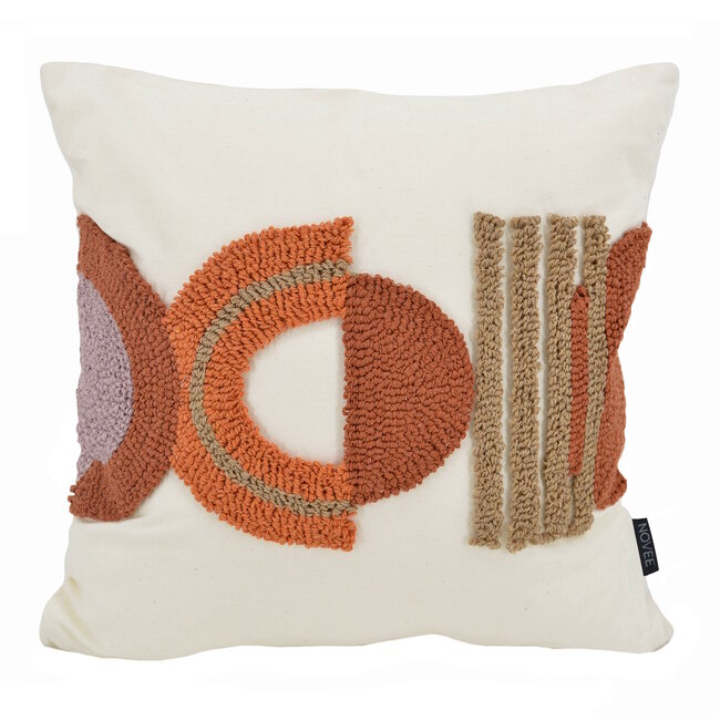 Embroidery Boho Rust | 45 x 45 cm | Kussenhoes | Katoen