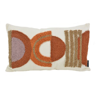 NOVÉE Embroidery Boho Rust Kussenhoes | 30x50 cm | Katoen