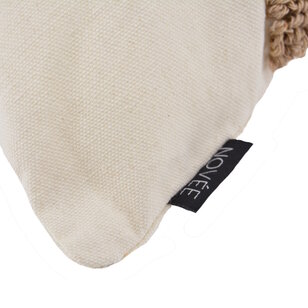 Embroidery Boho Brown Kussenhoes | 45x45 cm | Katoen