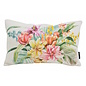 Sierkussen Colorful Flowers Wit | 30 x 50 cm | Katoen
