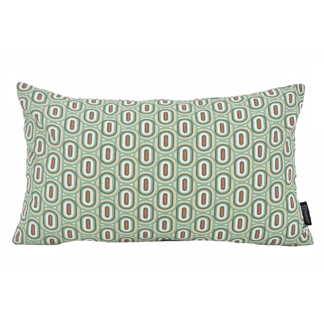 Retro Groen | 30 x 50 cm | Kussenhoes | Katoen/Polyester