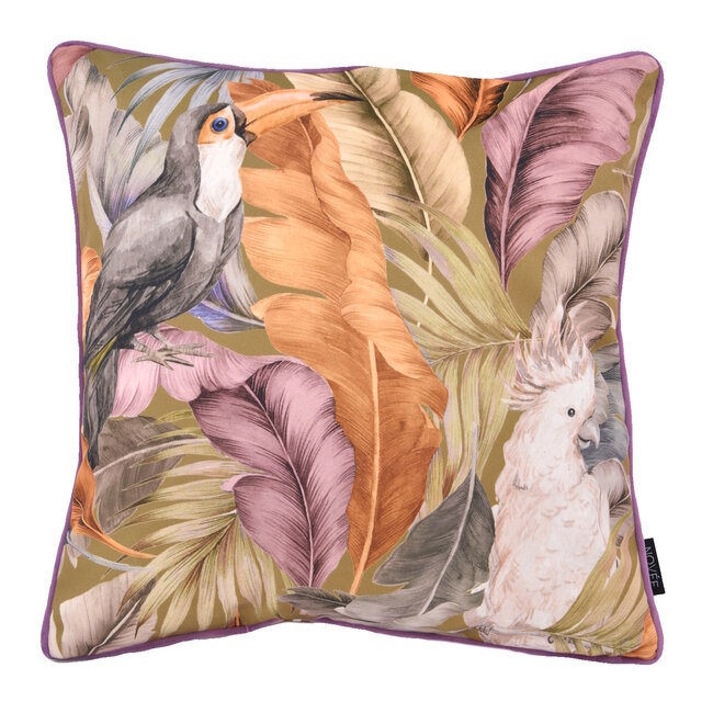 Velvet Noura Lila Kissenbezug | 45x45 cm | Samt/Polyester