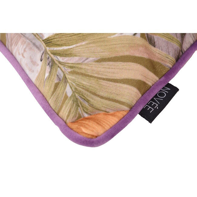 Velvet Noura Lila Kissenbezug | 45x45 cm | Samt/Polyester