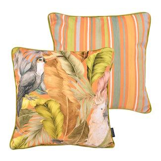 NOVÉE Velvet Noura Grün Kissenbezug | 45x45 cm | Samt/Polyester