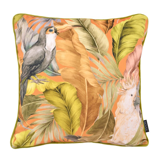 Velvet Noura Grün Kissenbezug | 45x45 cm | Samt/Polyester