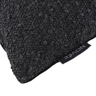 Velvet Bouclé Schwarz/Schwarz Kissenbezug | 45x45 cm | Polyester