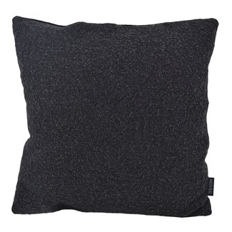 NOVÉE Velvet Boucle Zwart/Zwart | 45 x 45 cm | Kussenhoes | Polyester