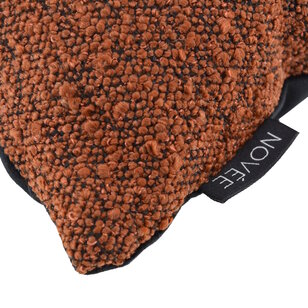 Velvet Bouclé Roest/Zwart Kussenhoes | 45x45 cm | Polyester