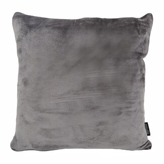 Gek op kussens! Flanel Grijs | 50 x 50 cm | Kussenhoes | Polyester