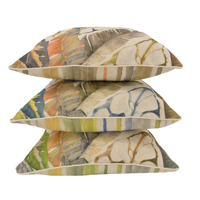 Janaé Jungle Blue Kussenhoes | 45x45 cm | Katoen/Linnen