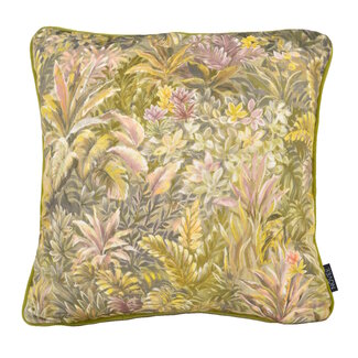 NOVÉE Velvet Jungle Green Kissenbezug | 45x45 cm | Samt/Polyester