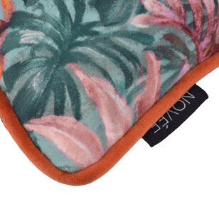 Velvet Jungle Red Kussenhoes | 45x45 cm | Velvet/Polyester