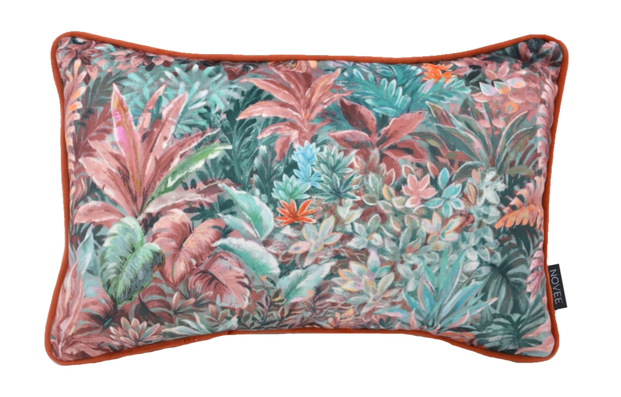 Magma Cuscino Decorativo 058 Tomate – 30x50 Cm – Fodera In Cotone E Poliestere, Lavabile A 40°, Colore Antracite - 5