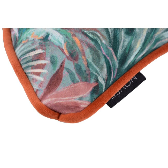 Sierkussen Velvet Jungle Red | 30 x 50  cm | Velvet/Polyester