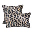 Sierkussen Velvet Colorful Leopard | 45 x 45 cm | Velvet/Polyester