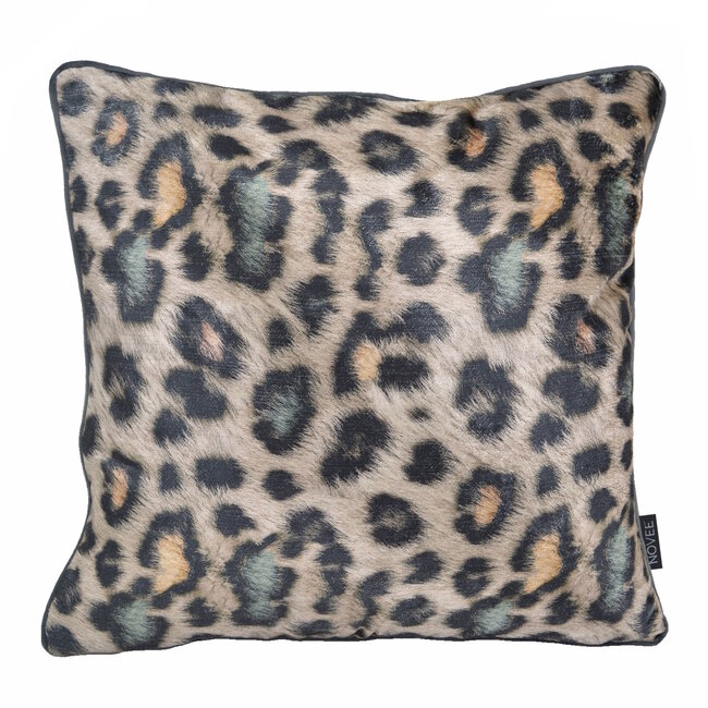 Sierkussen Velvet Colorful Leopard | 45 x 45 cm | Velvet/Polyester