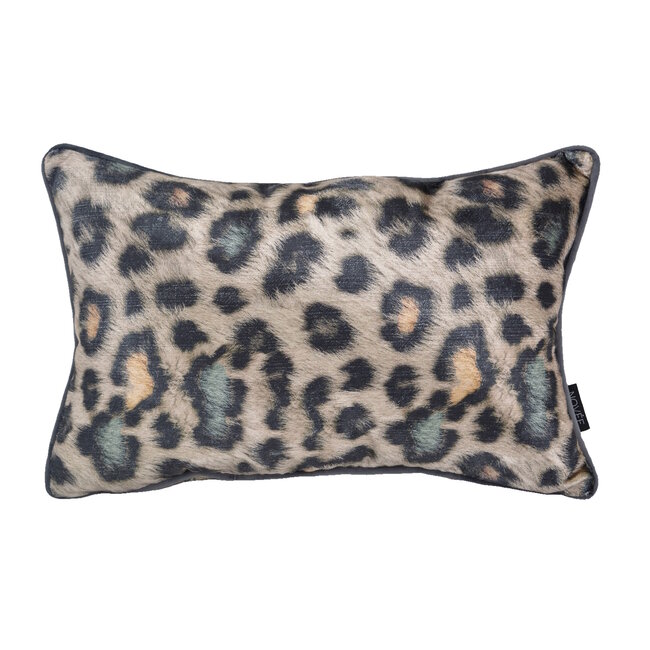 Sierkussen Velvet Colorful Leopard | 30 x 50 cm | Velvet/Polyester