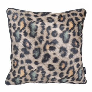 NOVÉE Velvet Colorful Leopard Kussenhoes | 45x45 cm | Velvet/Polyester