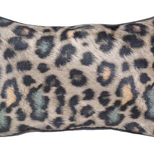 Velvet Colorful Leopard Kussenhoes | 30x50 cm | Velvet/Polyester
