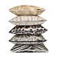 Velvet Colorful Leopard Kussenhoes | 30x50 cm | Velvet/Polyester
