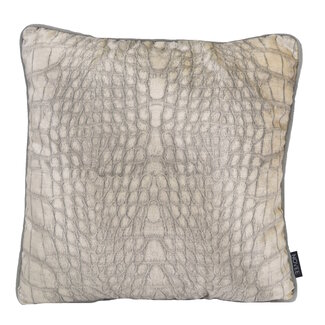 NOVÉE Velvet Silver Snake Kussenhoes | 45x45 cm | Velvet/Polyester