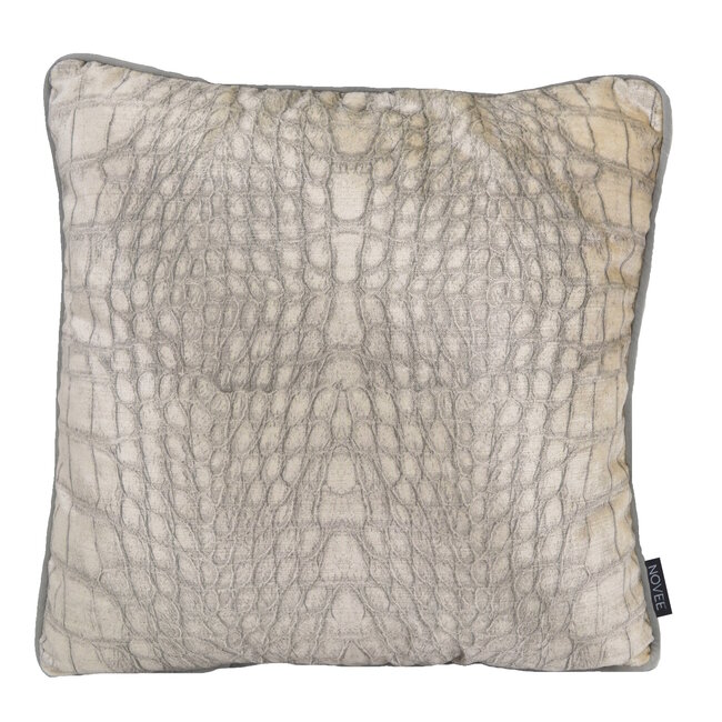 Velvet Silver Snake | 45 x 45 cm | Kussenhoes | Velvet/ Polyester