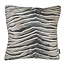 Velvet Silver Zebra Kissenbezug | 45x45 cm | Samt/Polyester