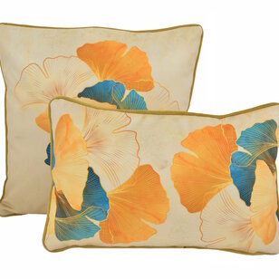 Velvet Ginkgo #1 Kussenhoes | 45x45 cm | Velvet/Polyester