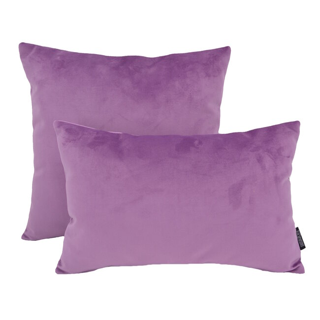 Sierkussen Velvet Lichtpaars | 45 x 45 cm | Polyester