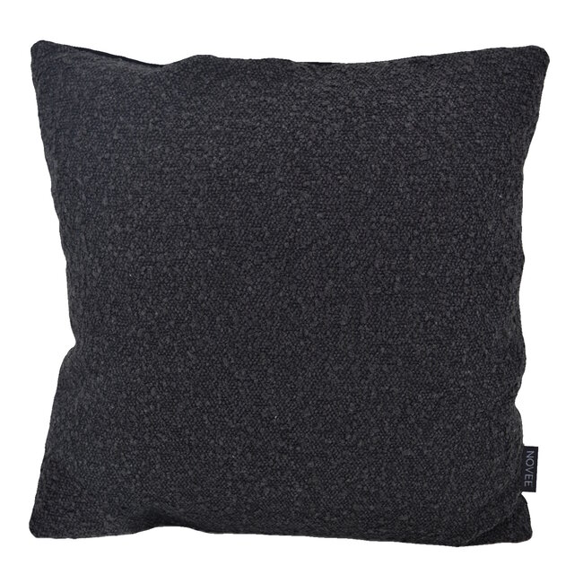 Sierkussen Velvet Boucle Zwart/Zwart |  45 x 45 cm | Velvet/Polyester