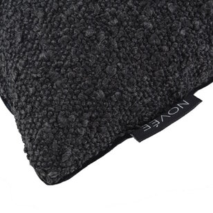 Sierkussen Velvet Boucle Zwart/Zwart |  45 x 45 cm | Velvet/Polyester
