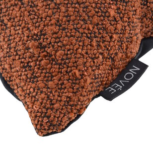 Sierkussen Velvet Boucle Roest/Zwart |  45 x 45 cm | Velvet/Polyester