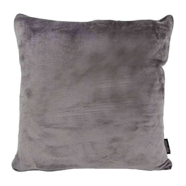 Sierkussen Flanel Grijs | 50 x 50 cm | Velvet/Polyester