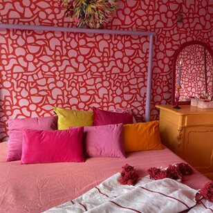 Velvet Fuchsia Kussenhoes | 30x50 cm | Polyester