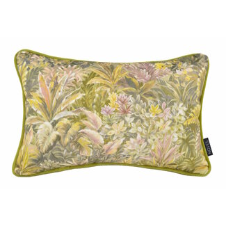 NOVÉE Velvet Jungle Green Kissenbezug | 30x50 cm | Samt/Polyester