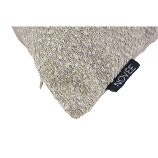Malibu Sunset Taupe - Outdoor Kussenhoes | 30x50 cm | Bouclé/PP