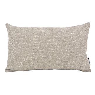 NOVÉE Malibu Sunset Taupe - Outdoor Kissenbezug | 30x50 cm | Bouclé/PP