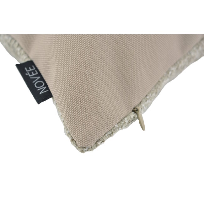 Sierkussen Malibu Sunset Taupe - Outdoor | 30 x 50 cm | Bouclé / PP