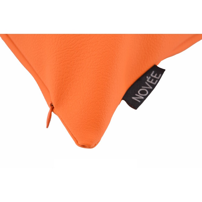 Jax - Outdoor Orange Kissenbezug | 45x45 cm | PU - Leder