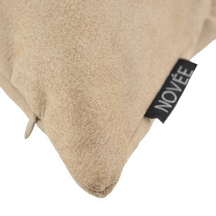 Dallas Leather Sand Kussenhoes | 45x45 cm | Leder/Polyester