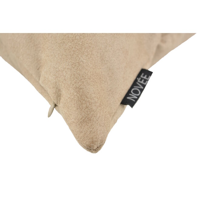 Dallas Leather Sand | 45 x 45 cm | Kussenhoes | Leder/Polyester