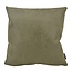 NOVÉE Dallas Leather Green Kissenbezug | 45x45 cm | Leder/Polyester