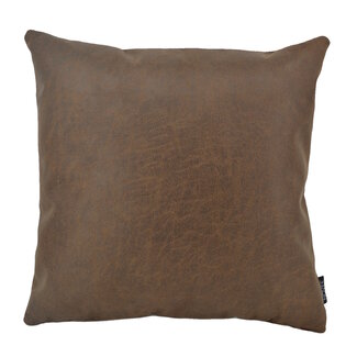 NOVÉE Sierkussen Dallas Leather Brown | 45 x 45 cm | Leder/Polyester