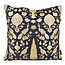 NOVÉE Sierkussen Damask Black/Gold | 45 x 45 cm | Velvet/Viscose