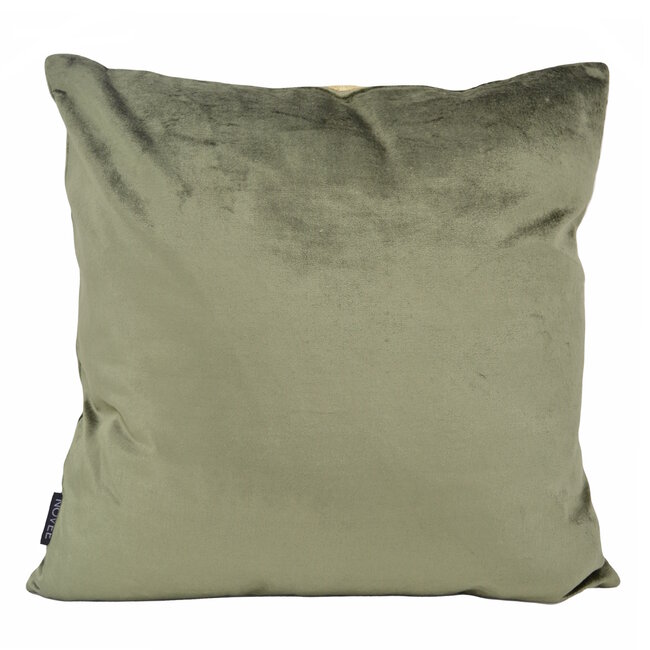 Damask Green/Gold Kussenhoes | 45x45 cm | Velvet/Viscose